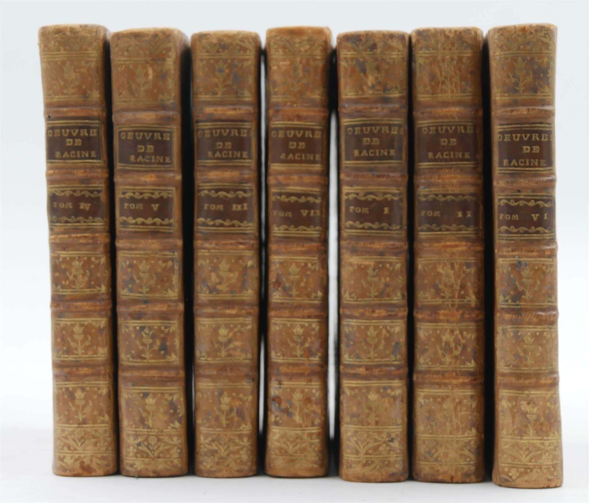 RACINE - Oeuvres - 1768 - 7 tomes