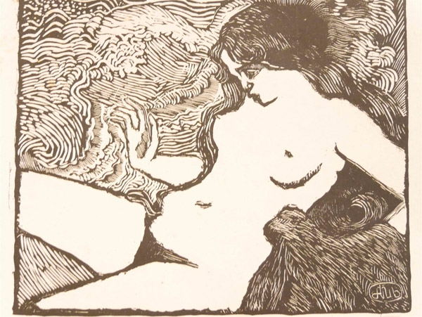 Aristide Maillol - La Vague - Gravure sur bois